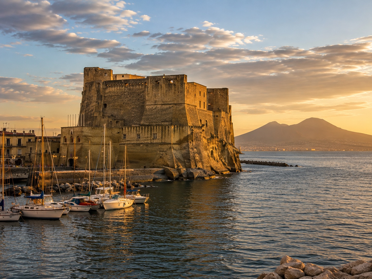 Castel dell'Ovo — najstarszy zamek Neapolu na cyplu nad zatoką